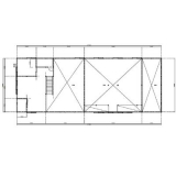 旧でんぷん工場の2階平面図（現状）