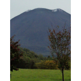 Snow on the summit of Mt. Yotei