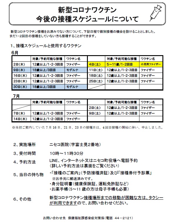 今後のスケジュール1